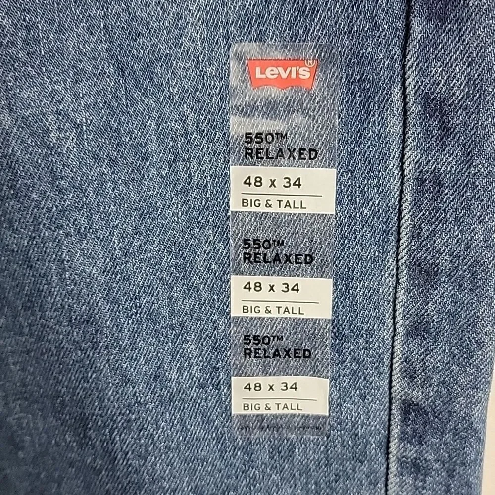 NWT.. LEVI'S..550 RELAXED.. BIG & TALL.. blue jeans..